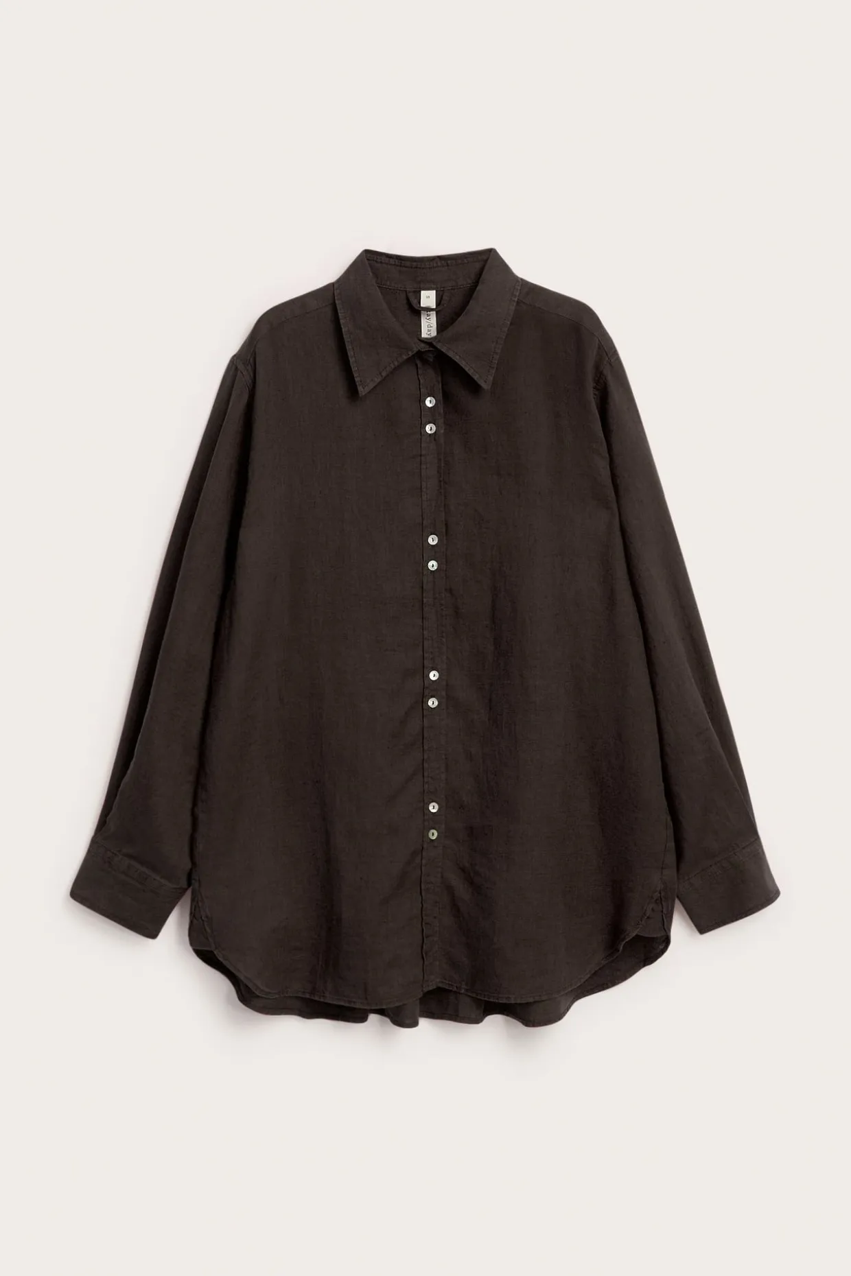 Oversized-mallinen pellavapaita | Ruskea | Naiset | Kappahl