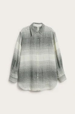 Oversized-mallinen pellavapaita | Tummansininen | Naiset | Kappahl