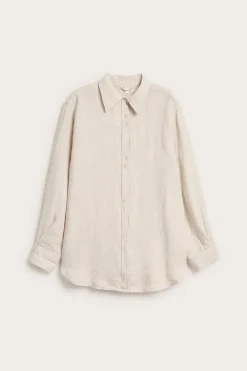 Oversized-mallinen pellavapaita | Beige | Naiset | Kappahl
