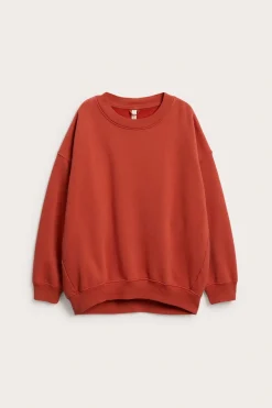 Oversized sweatshirt | Punainen | Naiset | Kappahl