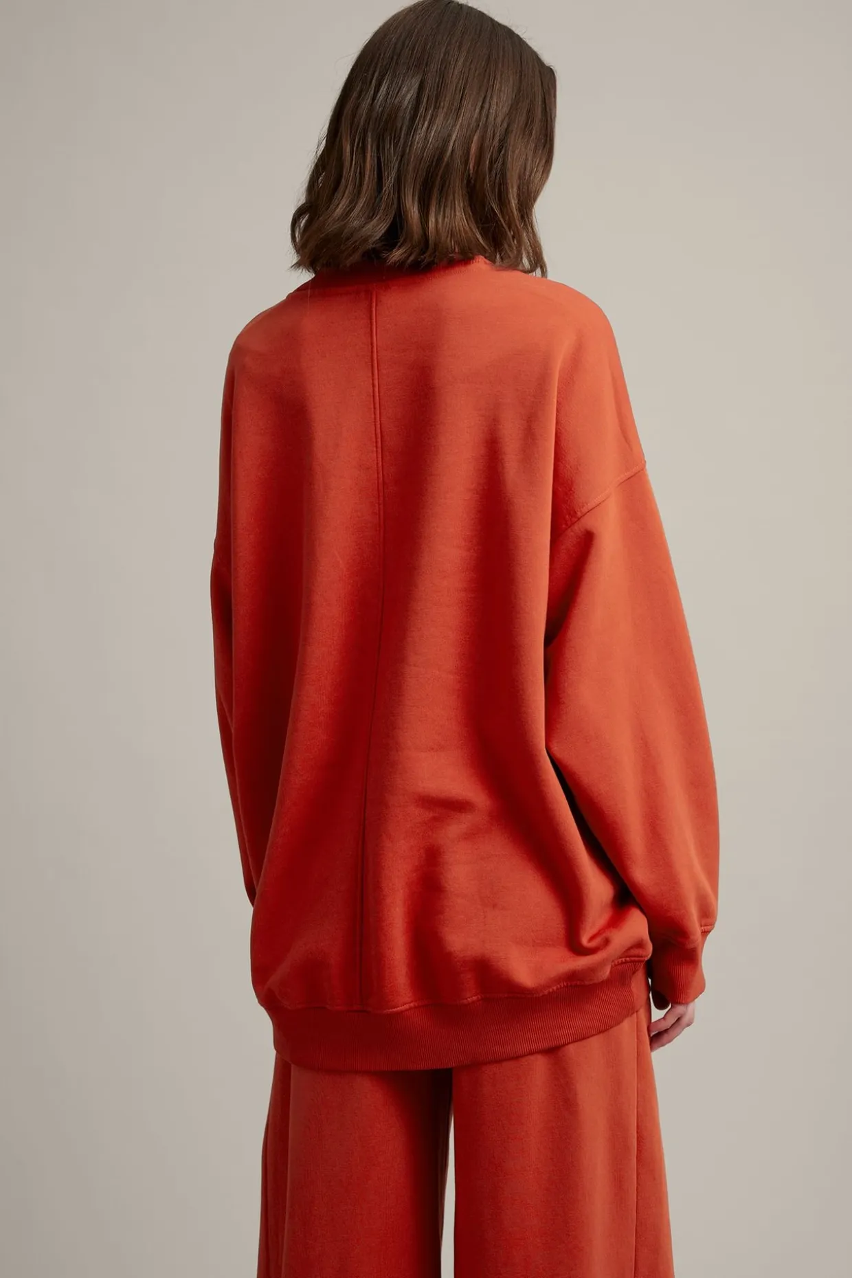 Oversized sweatshirt | Punainen | Naiset | Kappahl