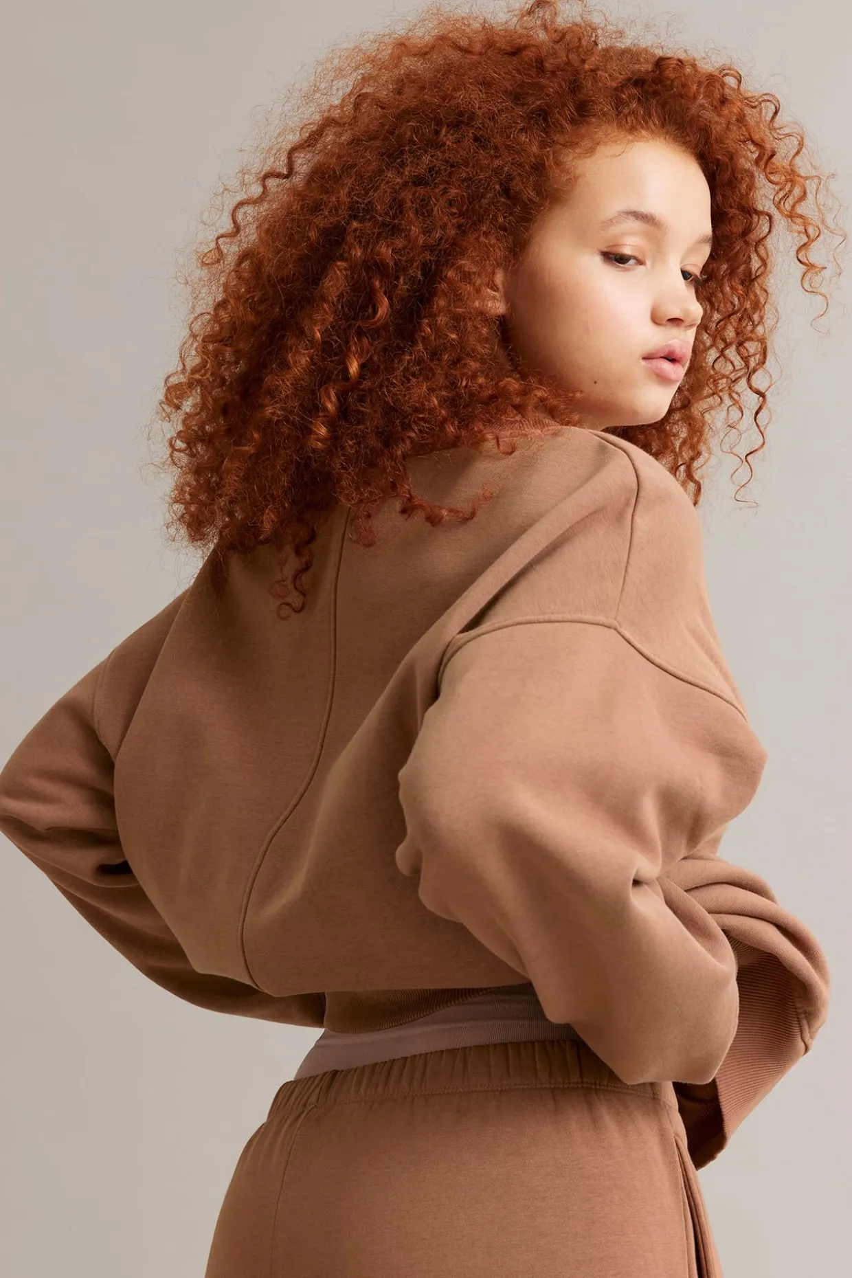 Oversized sweatshirt | Ruskea | Naiset | Kappahl