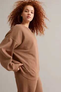 Oversized sweatshirt | Ruskea | Naiset | Kappahl