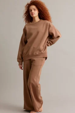 Oversized sweatshirt | Ruskea | Naiset | Kappahl