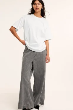 Oversize-t-paita | Luonnonvalkoinen | Naiset | Kappahl