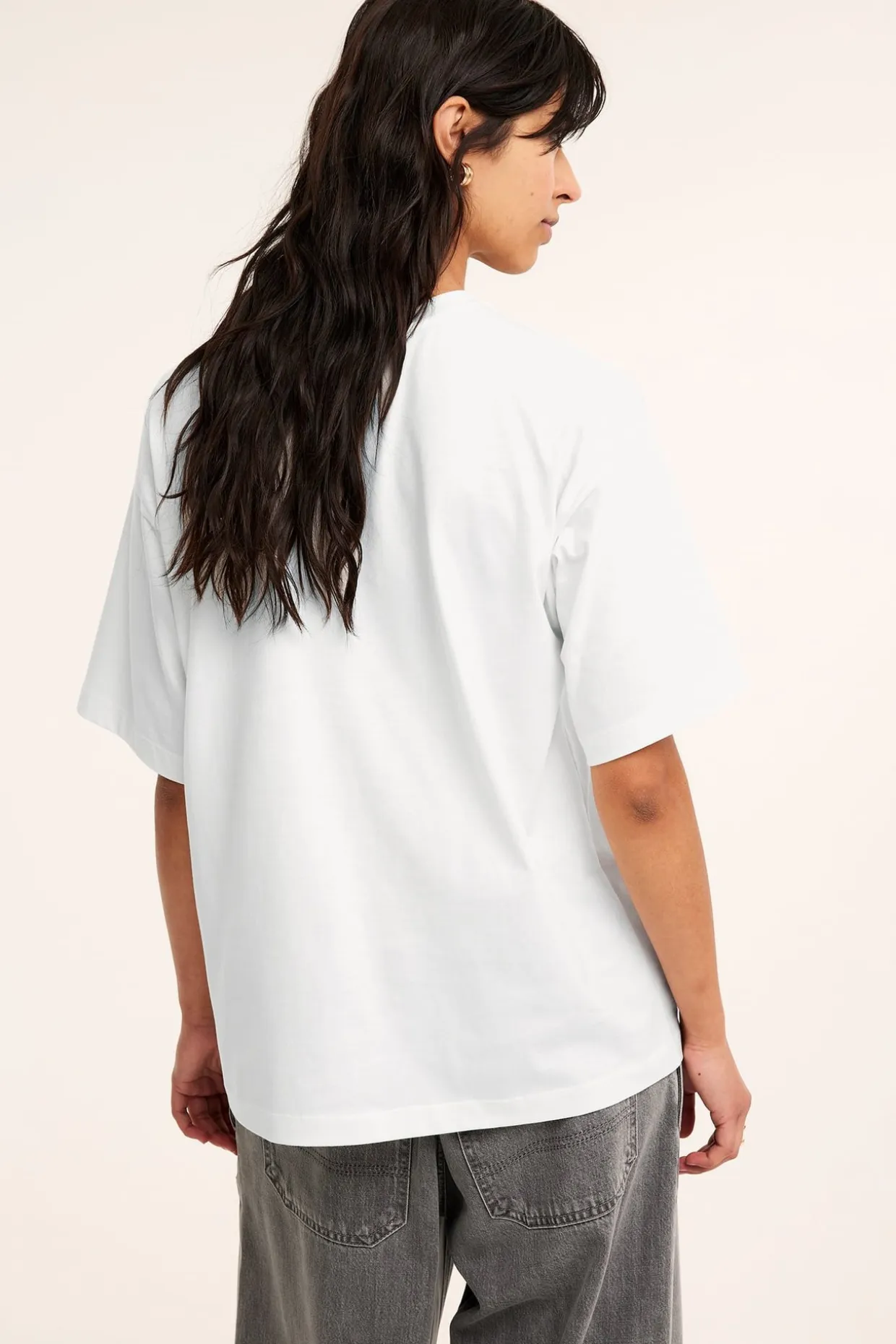Oversize-t-paita | Luonnonvalkoinen | Naiset | Kappahl