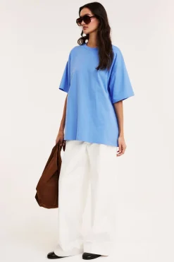 Oversize-t-paita | Sininen | Naiset | Kappahl