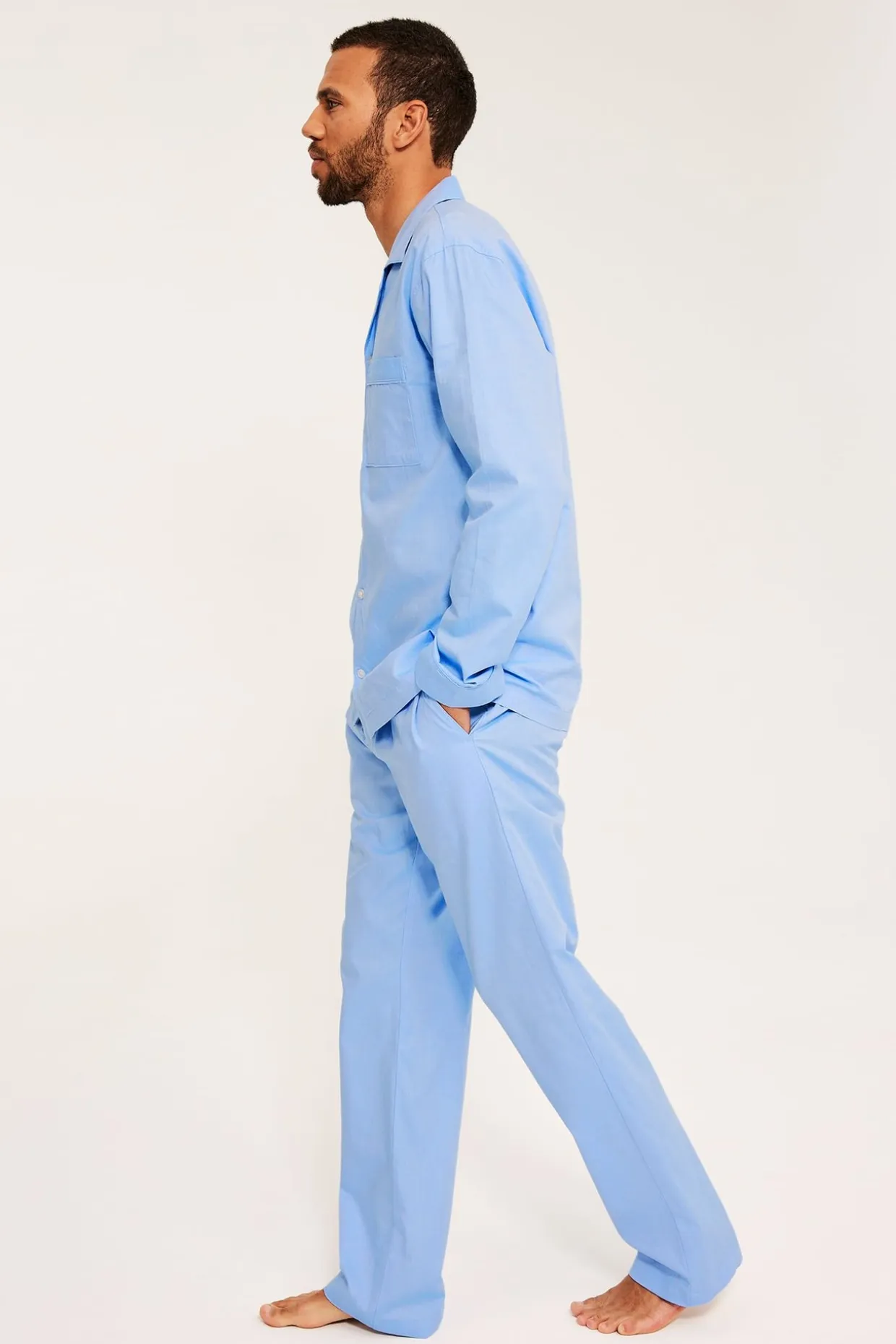 Oxford-pyjama | Sininen | Miehet | Kappahl