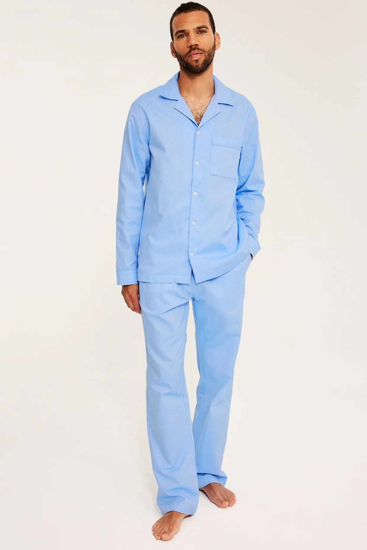 Oxford-pyjama | Sininen | Miehet | Kappahl