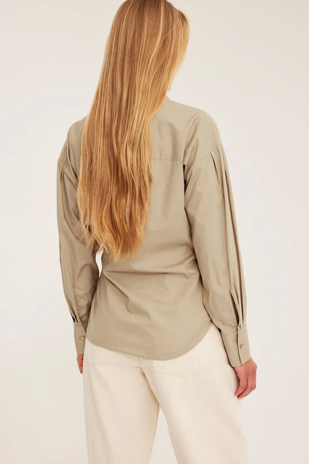 Paita, jossa solmittava nauha | Beige | Naiset | Kappahl