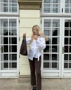 Paita, jossa solmittava nauha | Valkoinen | Naiset | Kappahl