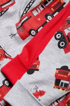 Palopelastaja-kuvioitu pyjama, 2 kpl:n pakkaus | Punainen | Lapset | Kappahl