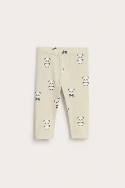 Pandakuvioidut leggingsit | Beige | Vauvat | Kappahl