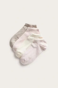 4 paria sneakersukkia | Vaaleanpunainen | Naiset | Kappahl