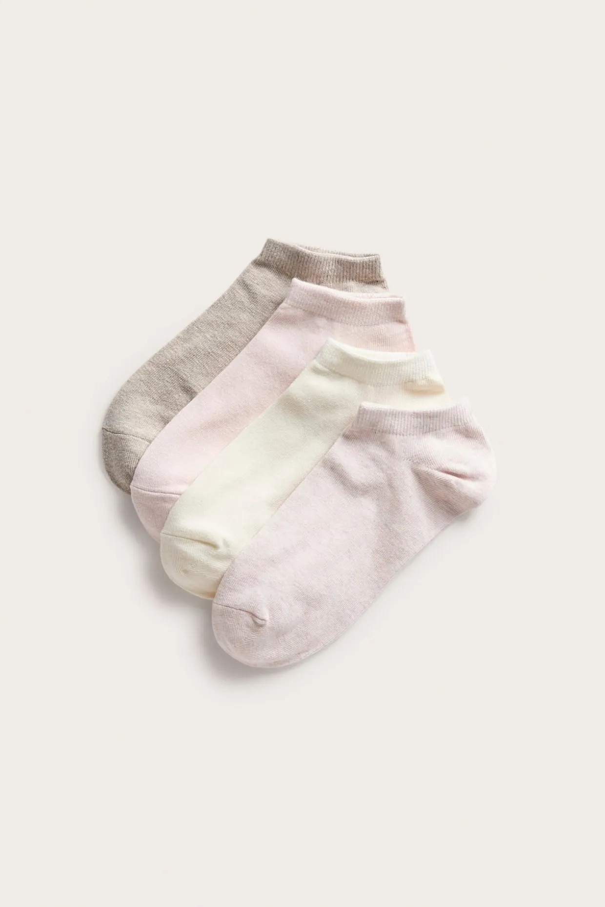 4 paria sneakersukkia | Vaaleanpunainen | Naiset | Kappahl