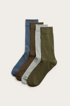 4 paria sukkia | Tummanvihreä | Miehet | Kappahl