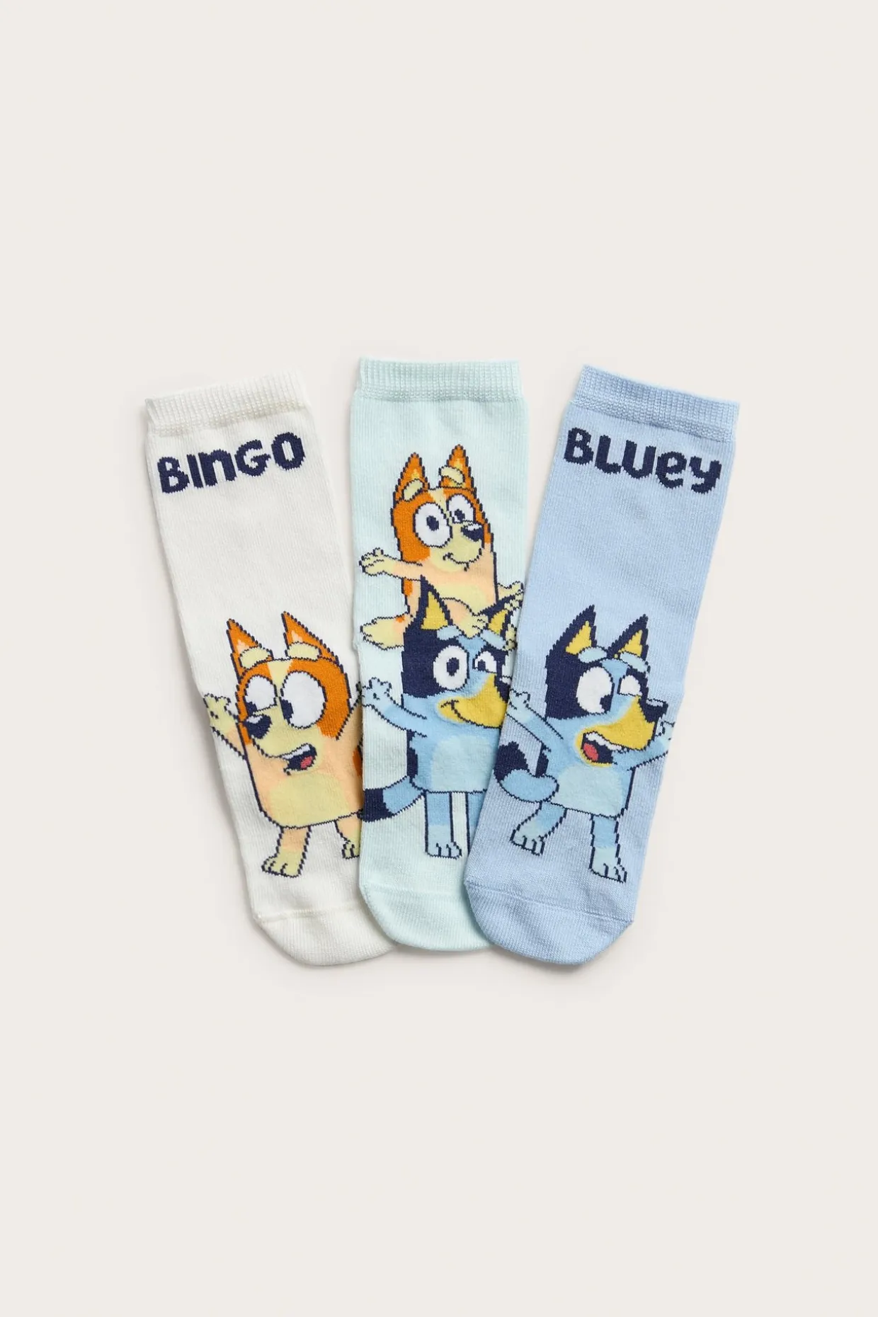 3 parin pakkaus Bluey-sukkia | Luonnonvalkoinen | Lapset | Kappahl