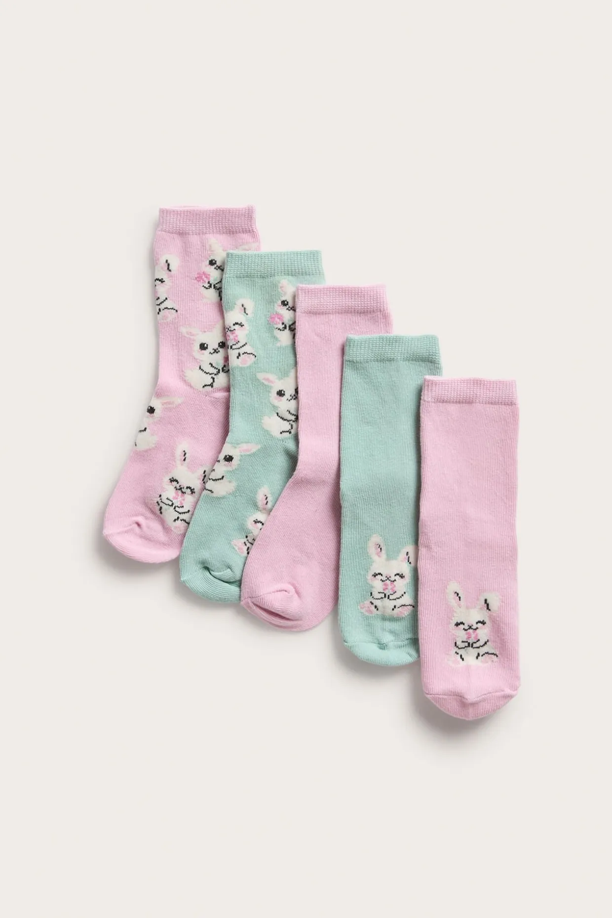 5 parin pakkaus pupuaiheisia sukkia | Pinkki | Lapset | Kappahl