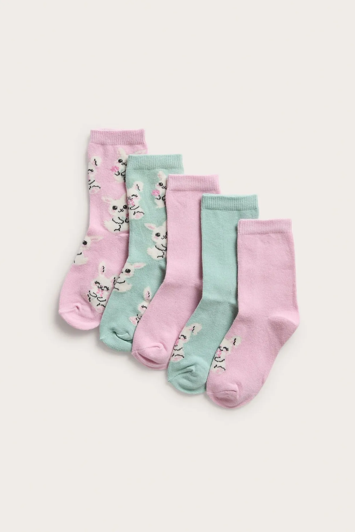 5 parin pakkaus pupuaiheisia sukkia | Pinkki | Lapset | Kappahl