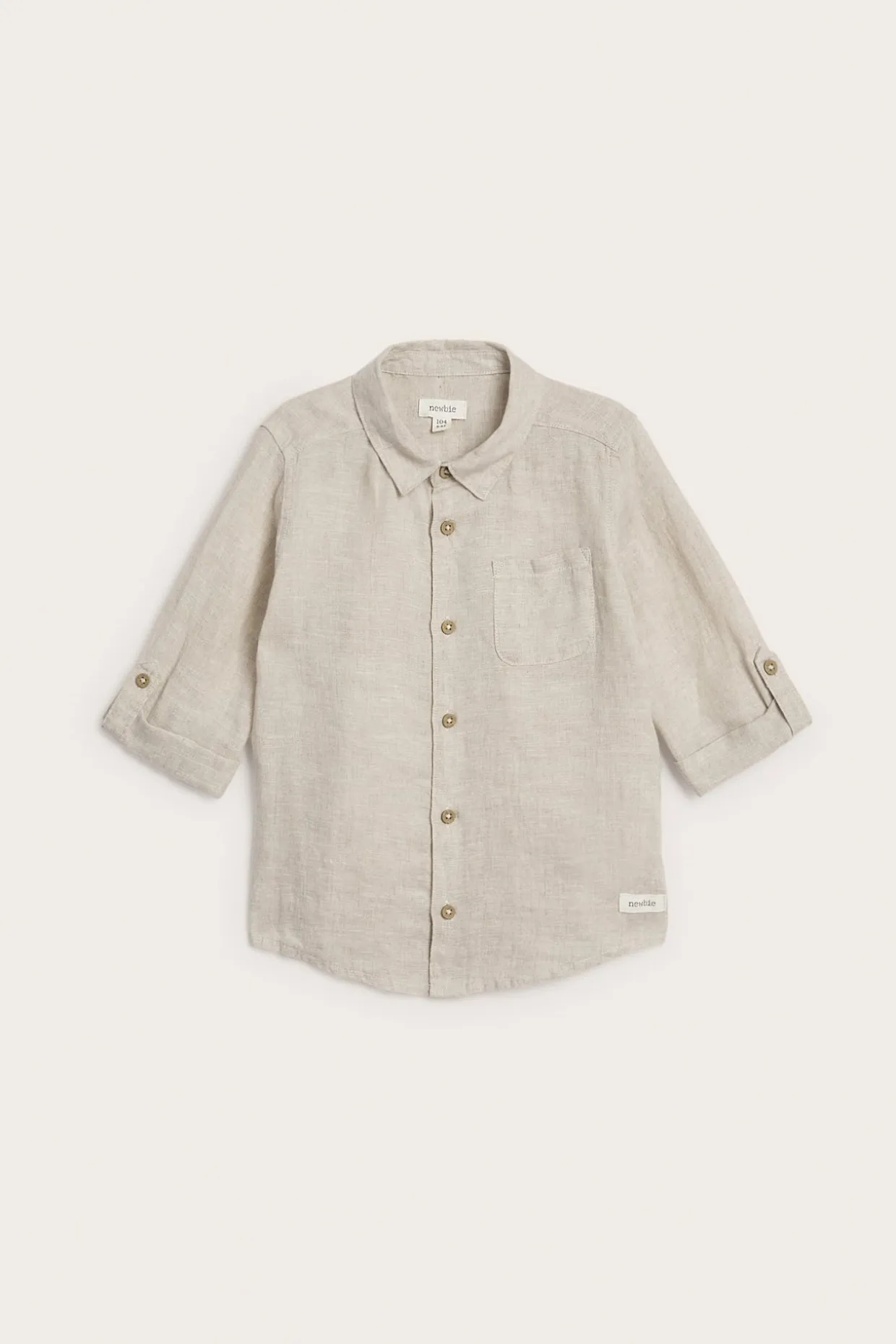 Pellavakauluspaita | Vaaleanbeige | Lapset | Newbie