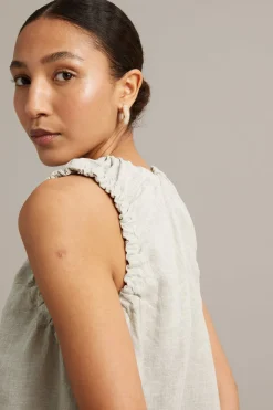 Pellavapaita, jossa on solmittavat nauhat | Beige | Naiset | Kappahl