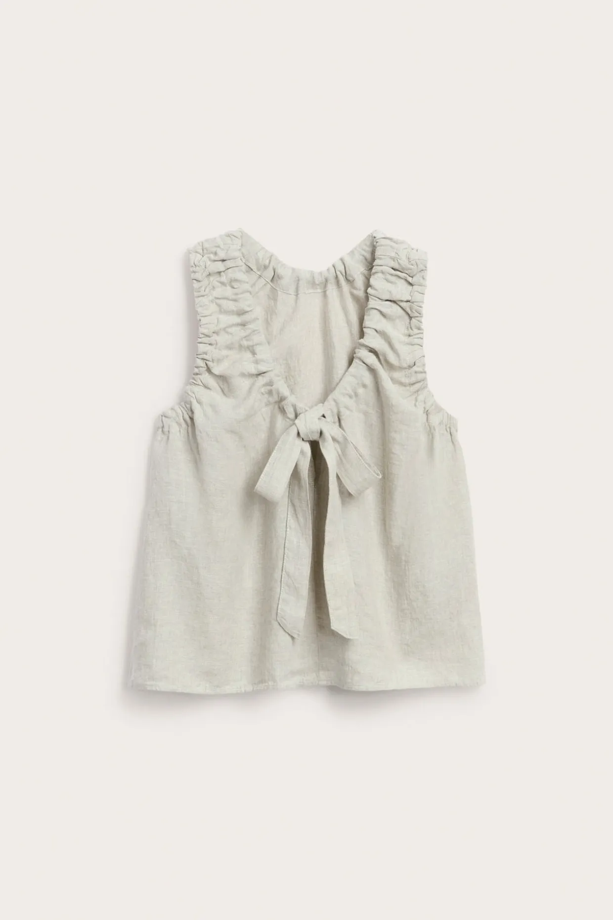 Pellavapaita, jossa on solmittavat nauhat | Beige | Naiset | Kappahl