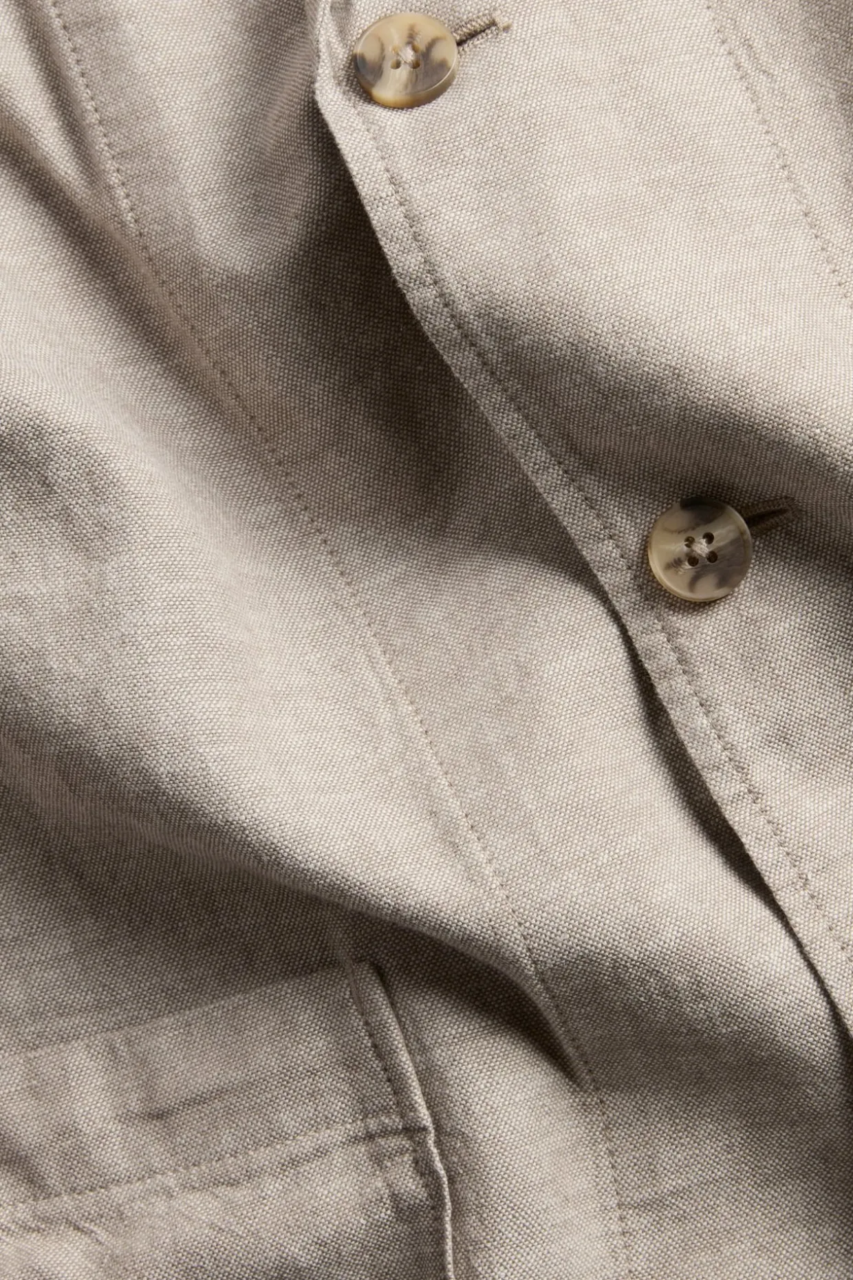 Pellavasekoitebleiseri, regular fit | Ruskea | Miehet | Kappahl