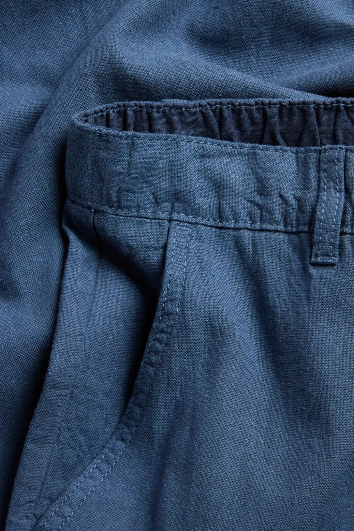 Pellavasekoitehousut regular fit | Sininen | Miehet | Kappahl