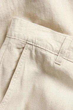 Pellavasekoitehousut regular fit | Beige | Miehet | Kappahl