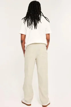 Pellavasekoitehousut regular fit | Beige | Miehet | Kappahl