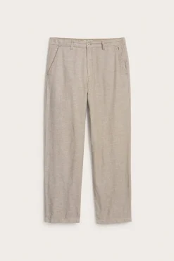 Pellavasekoitehousut regular fit | Vaaleanruskea | Miehet | Kappahl