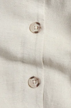 Pellavasekoitetta oleva mekko | Beige | Naiset | Kappahl