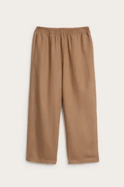 Pellavasekoitetta olevat housut | Beige | Naiset | Kappahl