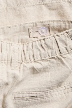 Pellavasekoitetta olevat huolitellut shortsit | Vaaleanbeige | Lapset | Kappahl