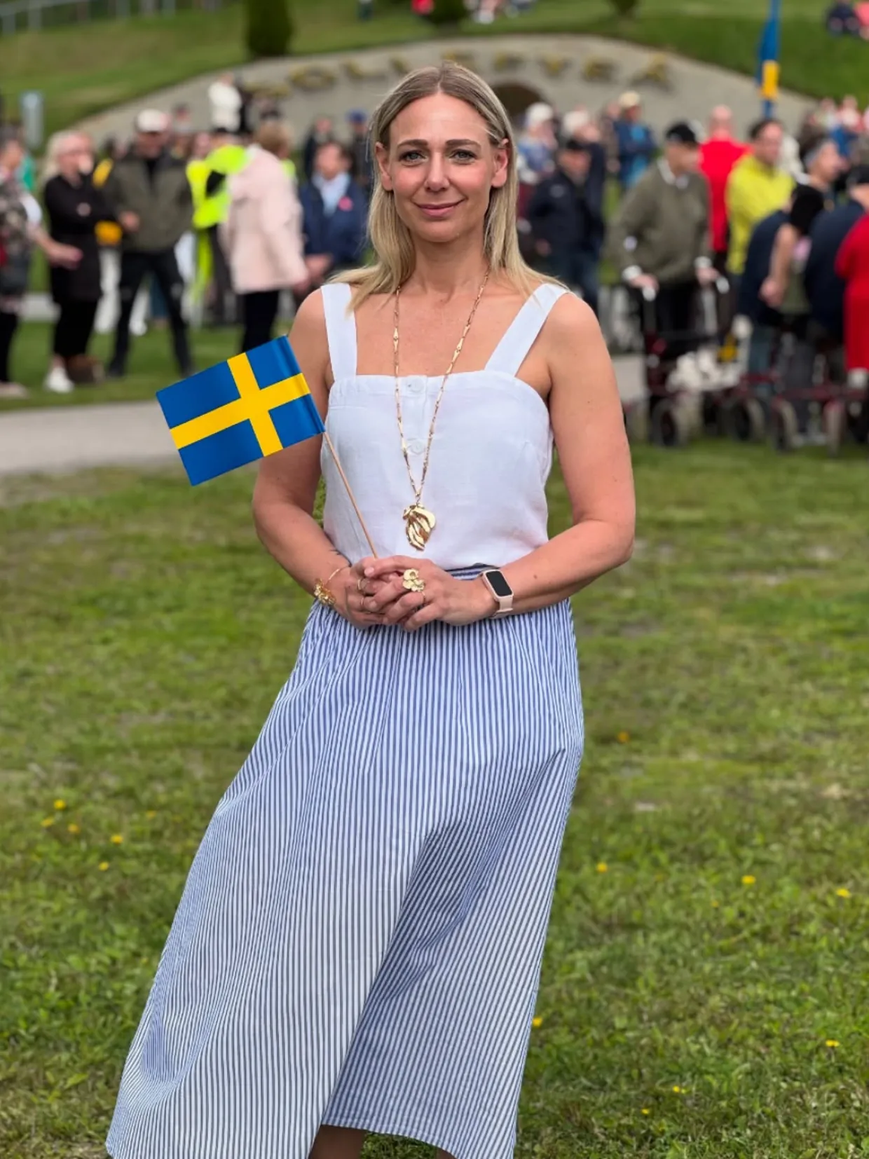Pellavasekoitetta oleva toppi | Valkoinen | Naiset | Kappahl