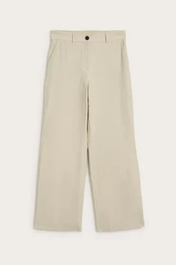 Pellavasekoitetta olevat pukuhousut | Beige | Naiset | Kappahl