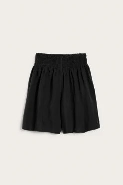 Pellavasekoitetta olevat shortsit | Musta | Naiset | Kappahl