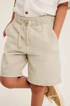 Pellavasekoitetta olevat shortsit | Vaaleanbeige | Lapset | Kappahl