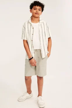 Pellavasekoitetta olevat shortsit | Beige | Lapset | Kappahl