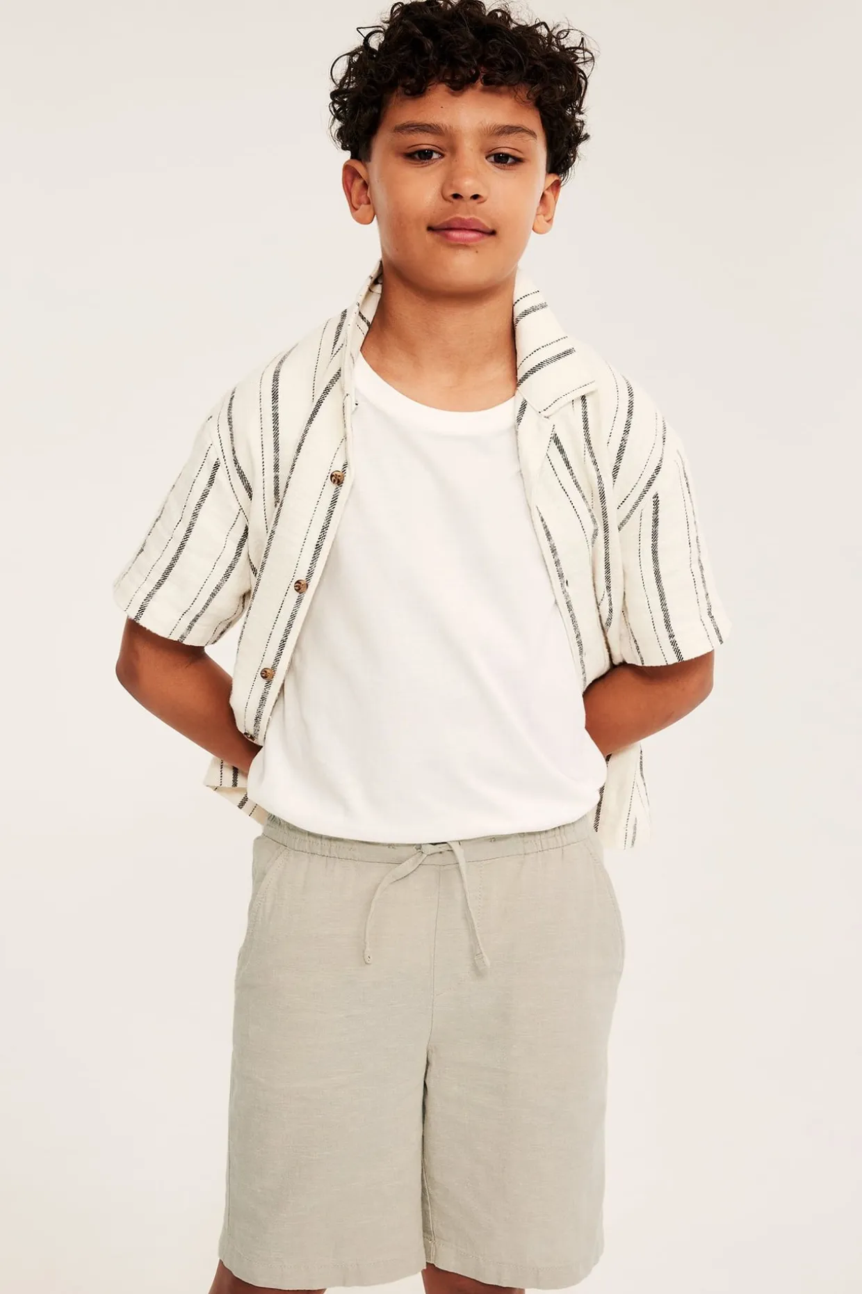 Pellavasekoitetta olevat shortsit | Beige | Lapset | Kappahl