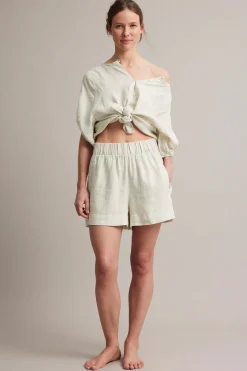 Pellavashortsit | Beige | Naiset | Kappahl