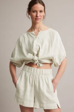 Pellavashortsit | Beige | Naiset | Kappahl