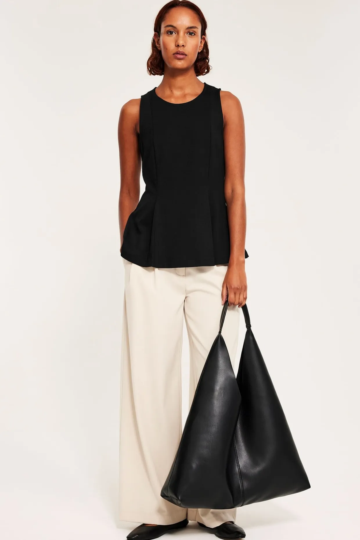 Peplum-paita | Musta | Naiset | Kappahl