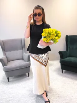 Peplum-paita | Musta | Naiset | Kappahl