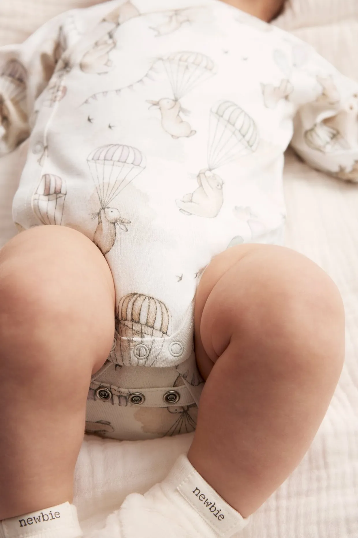 Pikkulasten kuvioitu kietaisubody | Luonnonvalkoinen | Vauvat | Newbie