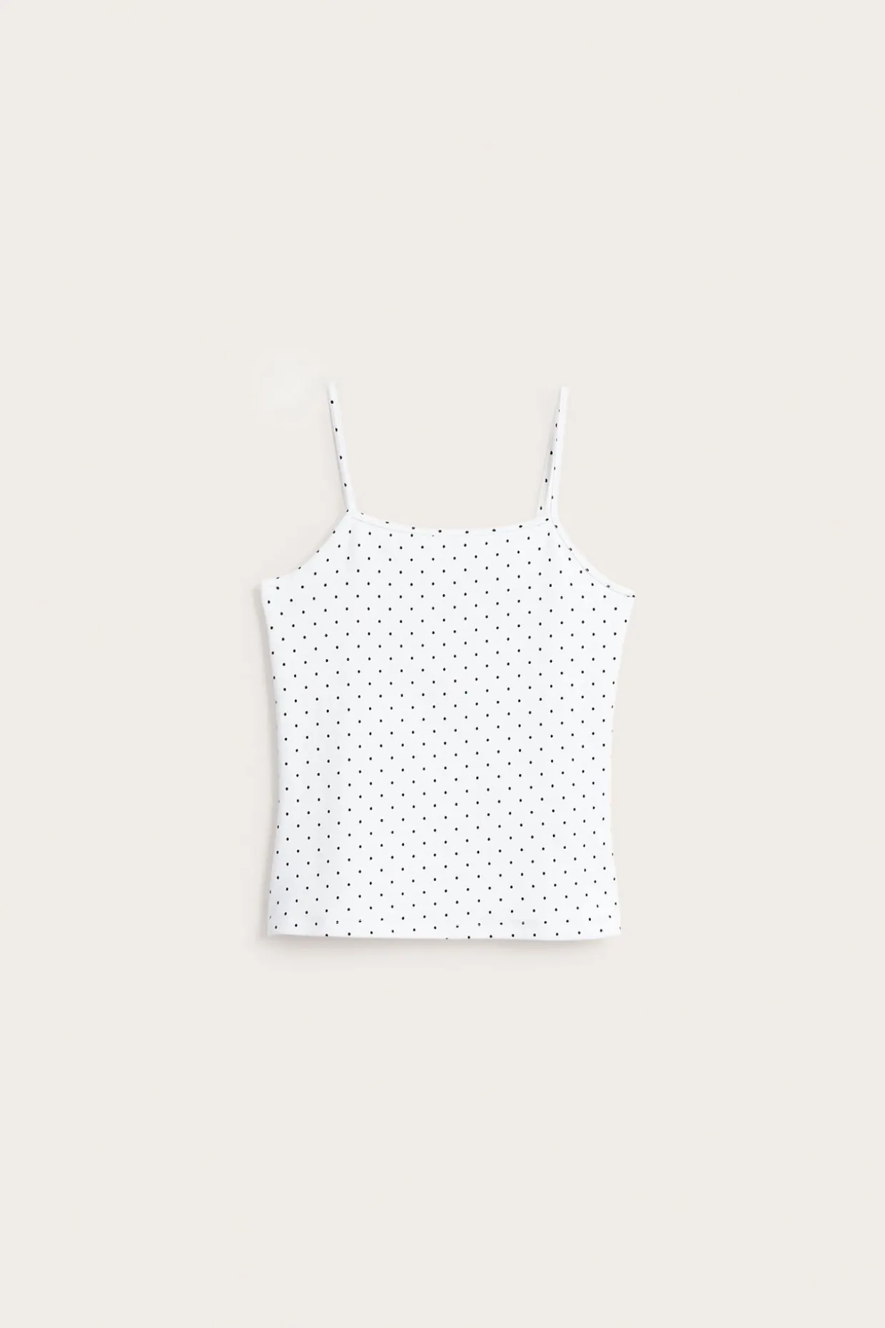 Pilkullinen toppi puuvillatrikoosta | Valkoinen | Lapset | Kappahl