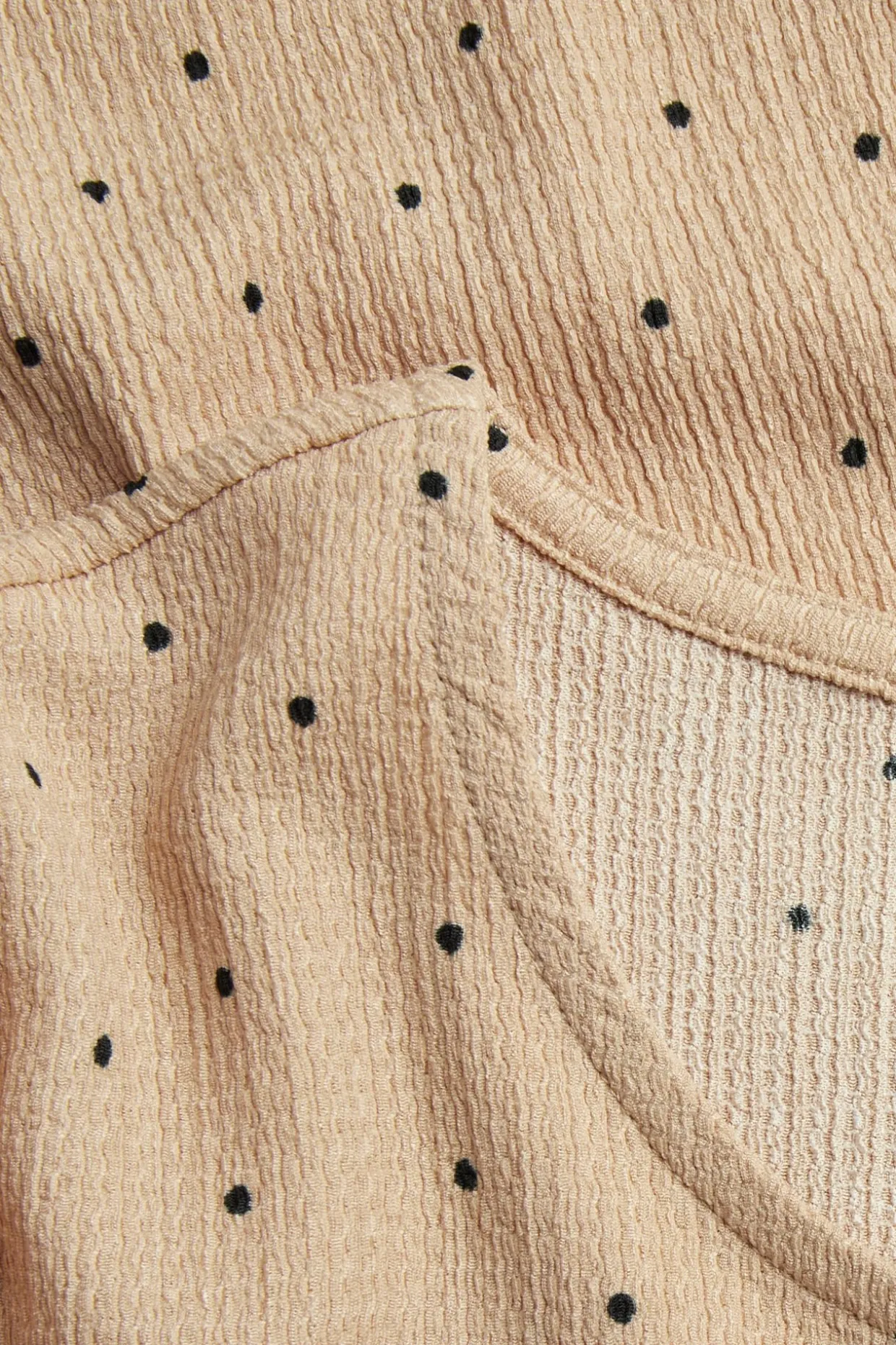 Pilkullinen yläosa | Beige | Naiset | Kappahl