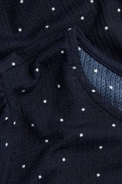 Pilkullinen yläosa | Tummansininen | Naiset | Kappahl