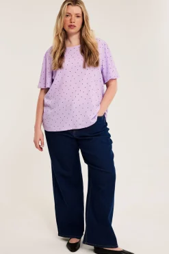 Pilkullinen yläosa | Vaaleanvioletti | Naiset | Kappahl