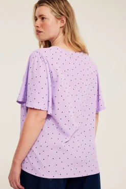 Pilkullinen yläosa | Vaaleanvioletti | Naiset | Kappahl